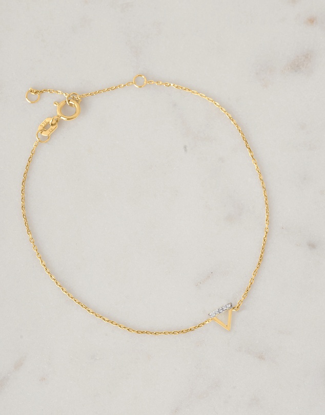 Luna Rae - Solid Gold - Water Element Diamond Bracelet