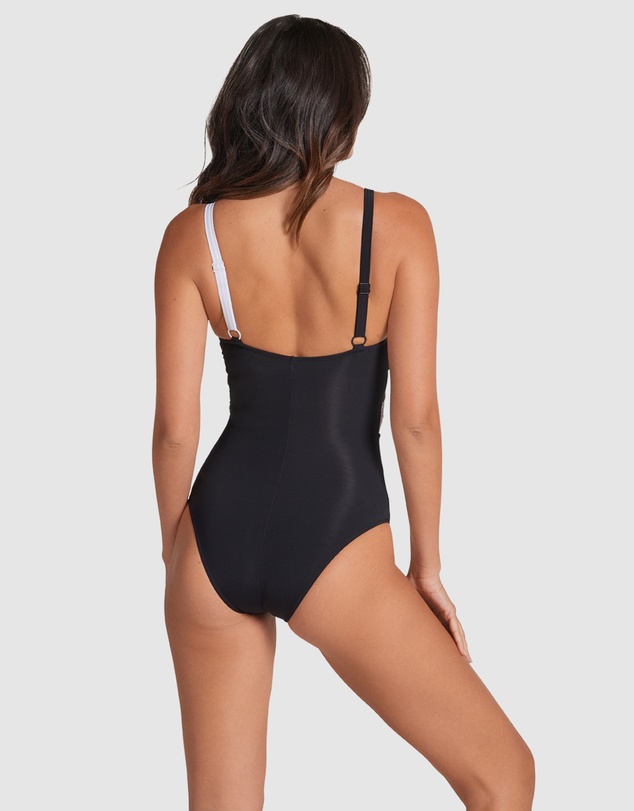 Leonisa - Recycled Nylon Shaping One-Piece Swimsuit with Mesh