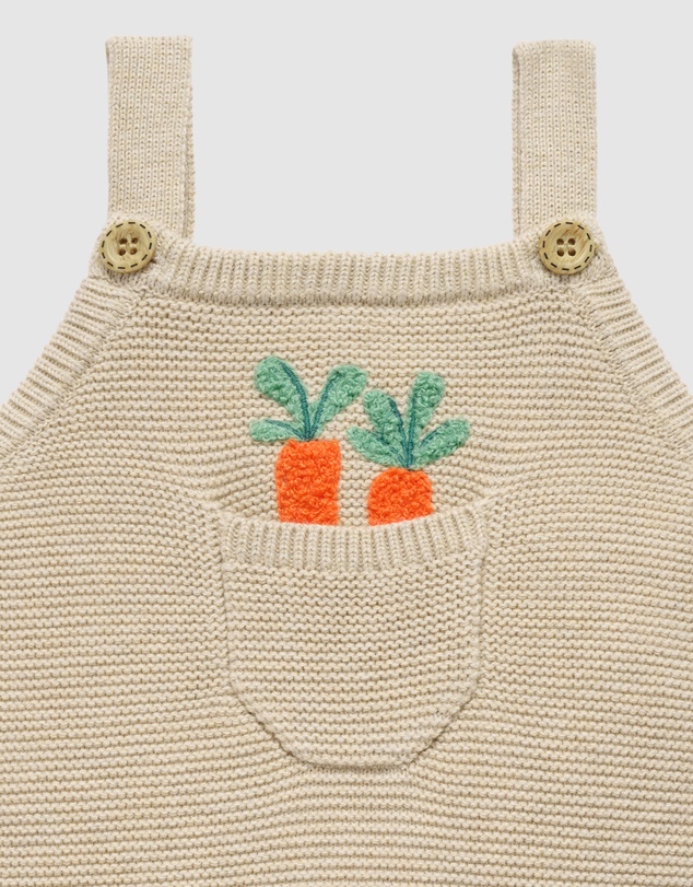 Purebaby - Knitted Bunny Overall -Kids-Babies