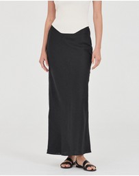 FRIEND of AUDREY - Carlton Linen Bias Skirt