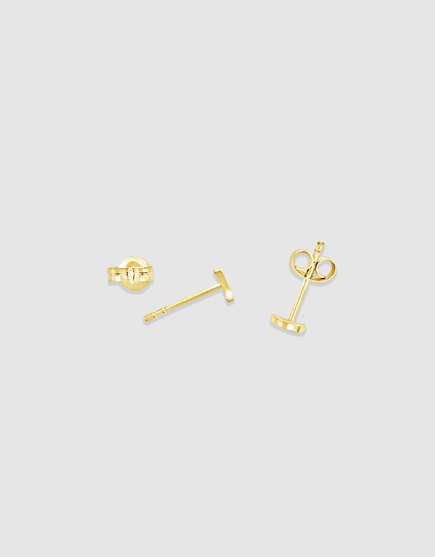 Ichu - Mini Moon Earrings Gold