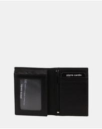 Pierre Cardin - Pierre Cardin Rustic Leather Men's Bi-Fold Flap Wallet