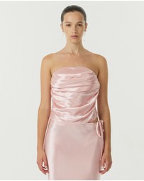 Third Form - Satin Drape Bustier