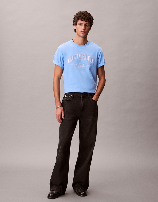 Calvin Klein Jeans - Terry Heritage Logo NYC Graphic Relaxed T-Shirt