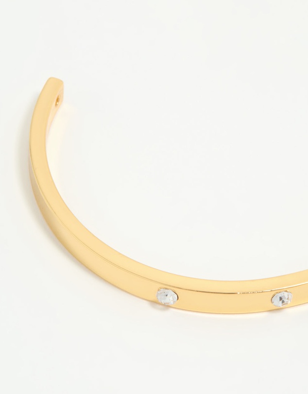 Lovisa - Gold Plated Diamante Wrist Cuff