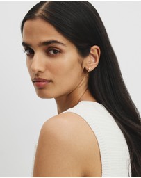 Country Road - Tarnish-resistant Small Slim Hoop