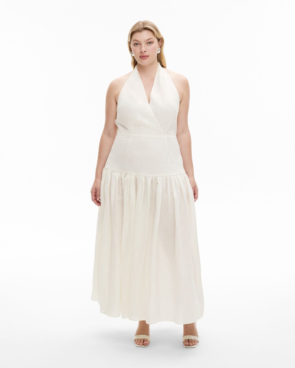 Halter Drop Waist Dress by Witchery Online | THE ICONIC
