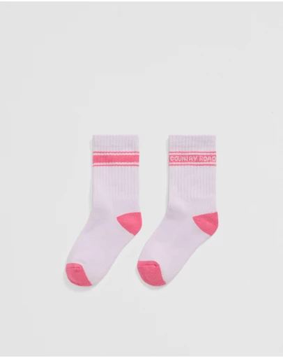 Country Road - Organically Grown Cotton Blend Cr Sport Crew Sock