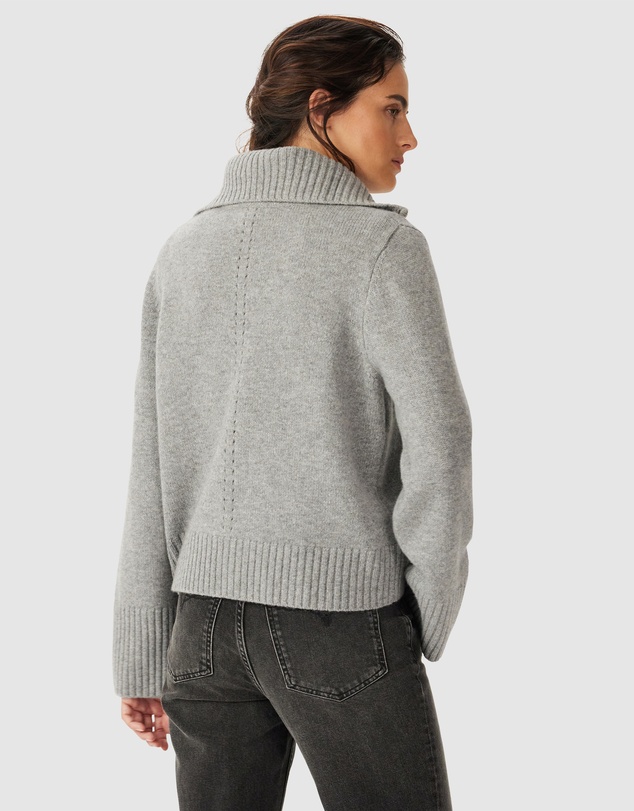 R.M.Williams - Casuarina Lambswool Zip Knit Jumper