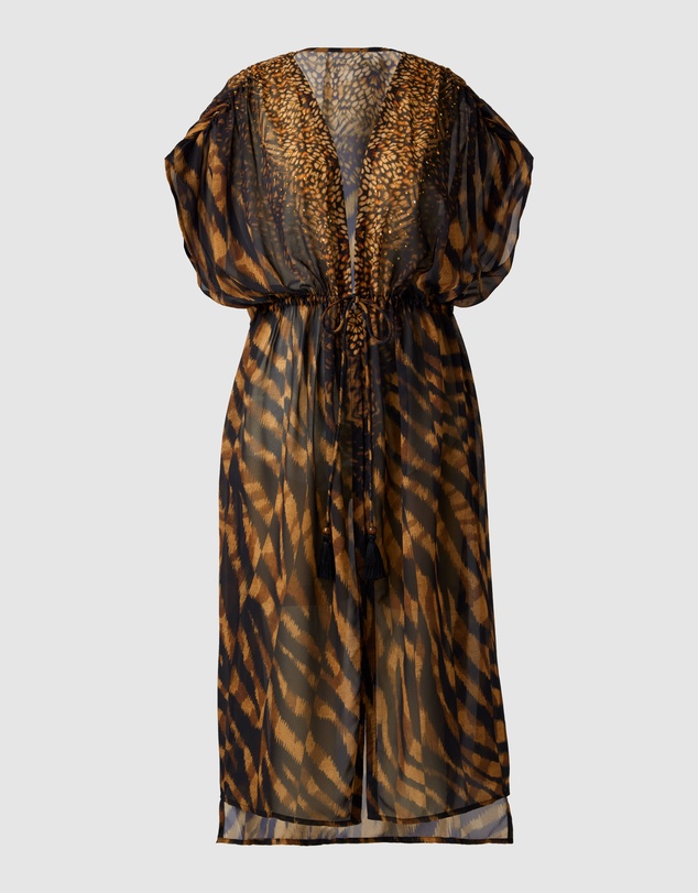 Miraclesuit Swimwear  - Raya de Safari Sheer Beach Cover Up Kimono