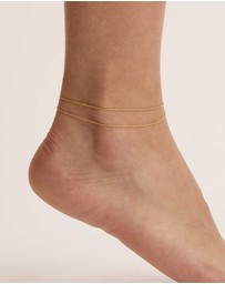 By Charlotte - Purity Double Chain Anklet