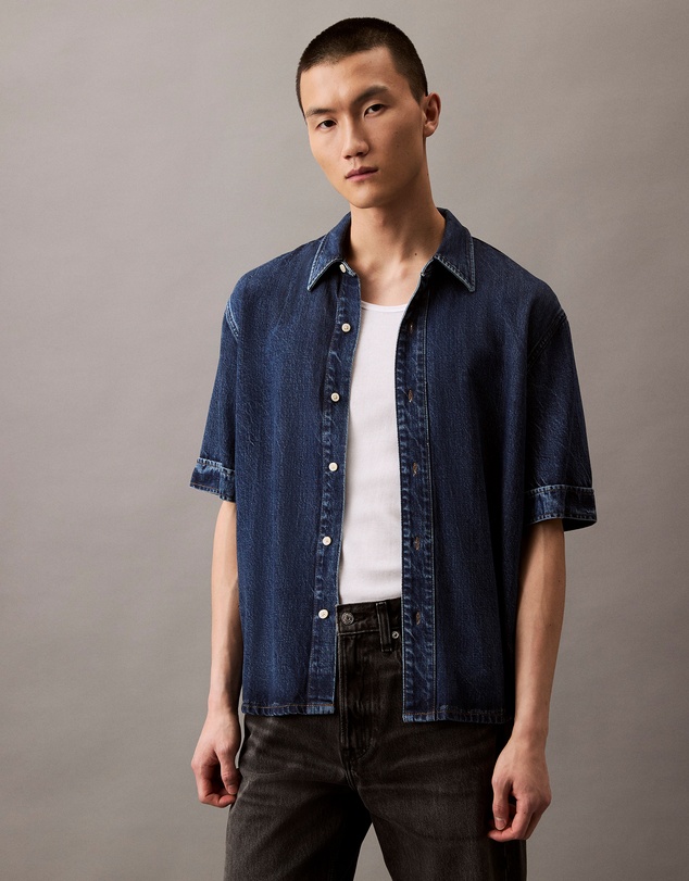Calvin Klein Jeans - Denim Lyocell Short Sleeve Shirt