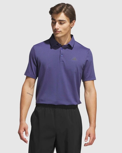 adidas Performance - Performance Textured Print Polo Shirt