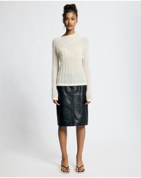 Lover - Seraphine Mohair Blend Sheer Jumper