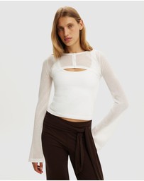 Cotton On - Shrug Sheer Knit Top