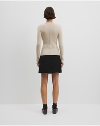 Country Road - Wool Silk V-neck Neck