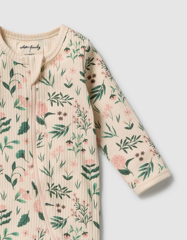 Wilson & Frenchy - Organic Zipsuit with Feet - Babies