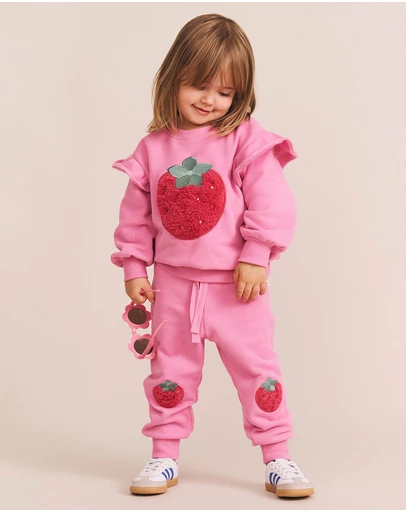 Huxbaby - Very Berry Trackpants - Babies-Kids