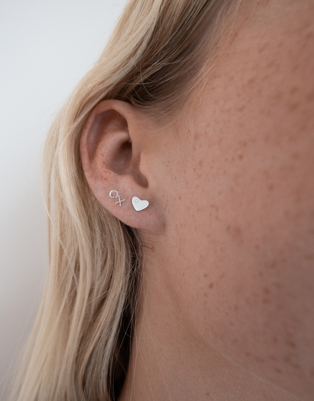 Luna Rae - Sterling Silver - Sweetheart Studs