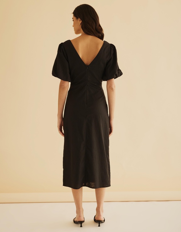 Atmos&Here - Billie Linen Blend Midi Dress