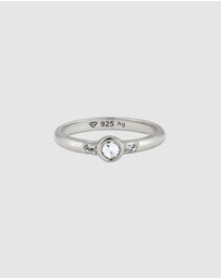 Elli Jewelry - Ring Crystal 925 Sterling Silver