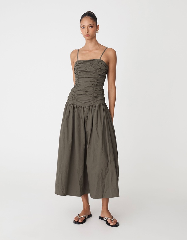 Forcast - Cathy Cotton Modal Midi Dress