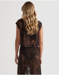 Decjuba - Lace Cropped Top