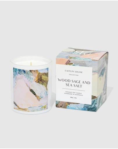 Caitlin Louise Collection - Wood Sage & Sea Salt Artist Candle