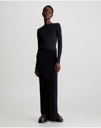 Calvin Klein - Slim Slash Neck Top