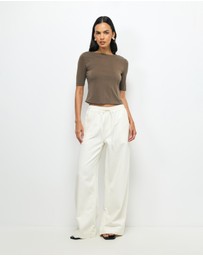AERE - Kora Scoop Back Top