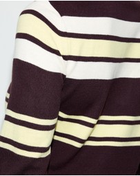 Dazie - Off Duty Striped Knit Sweater