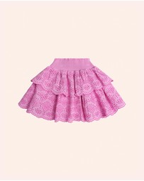 Huxbaby - Tiered Broderie Skirt - Babies-Teens