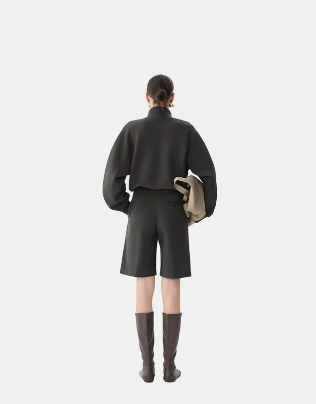 JNBY - JNBY LOOSE STAND UP COLLAR PULLOVER HOODIE