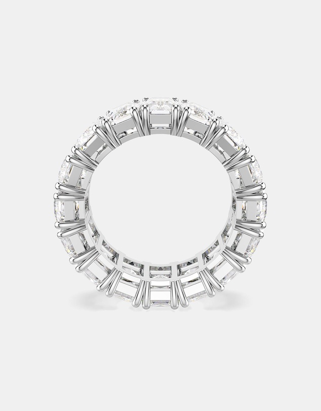 Swarovski - Matrix Vittore Ring, Baguette Cut, White, Rhodium Plated
