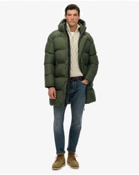 Superdry - Hooded Sports Puffer Mid Jacket