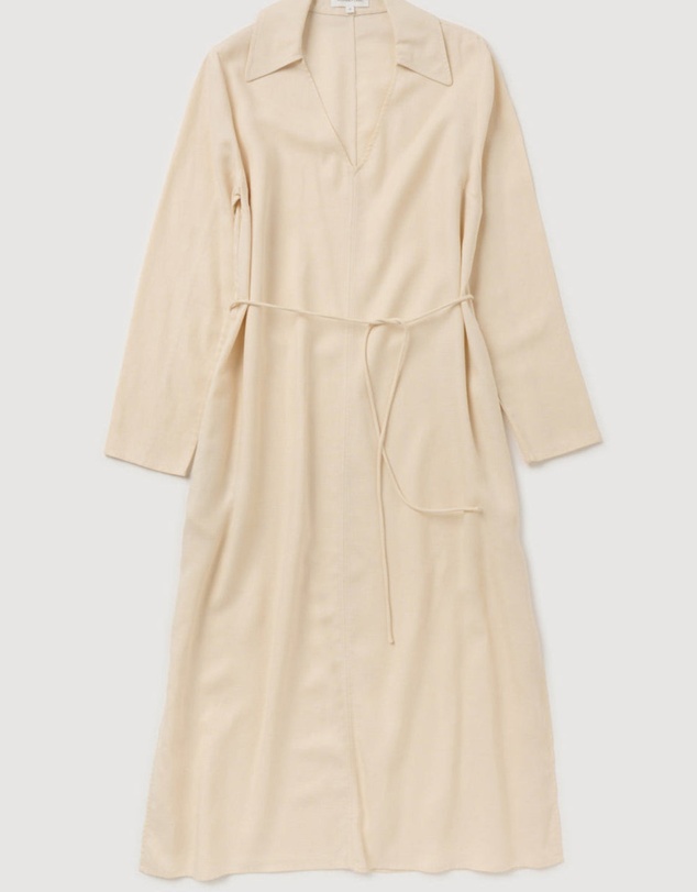 Revibe - Repaired Assembly Label Linen Blend Dress