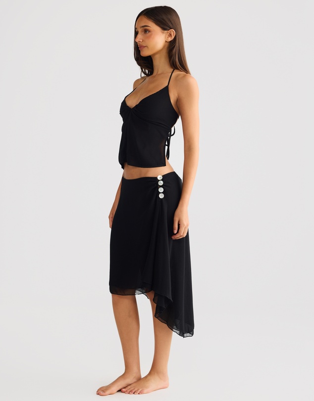Vacay Swimwear - Aurelia Skirt Black