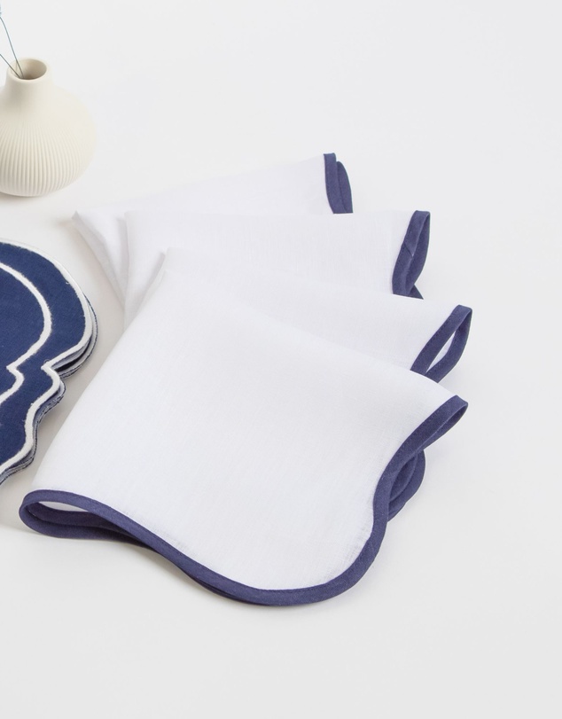 Tablescaped - All About Navy - Set of 4 Napkins