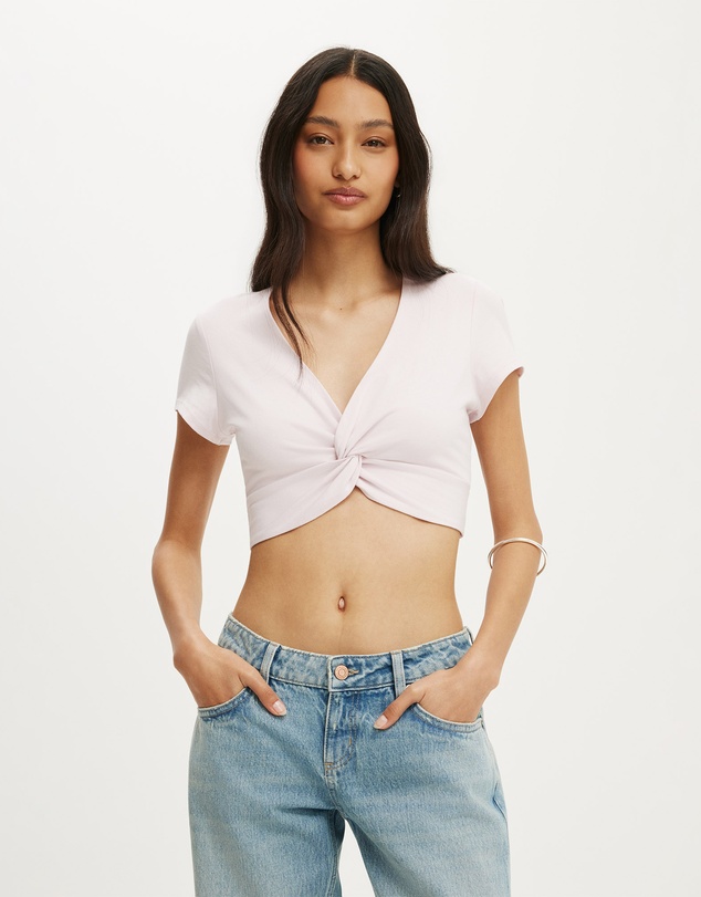 Cotton On - Bri Cropped Cardi Tee