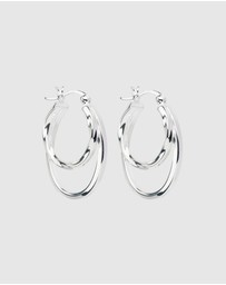 Najo - Sea of Change Silver Hoop Earrings
