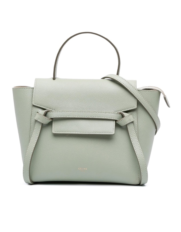 Pre-Loved by Azura Reborn - Pre-Loved celine Refined Grained Leather Handbag with Top Handle and Adjustable Shoulder Strap