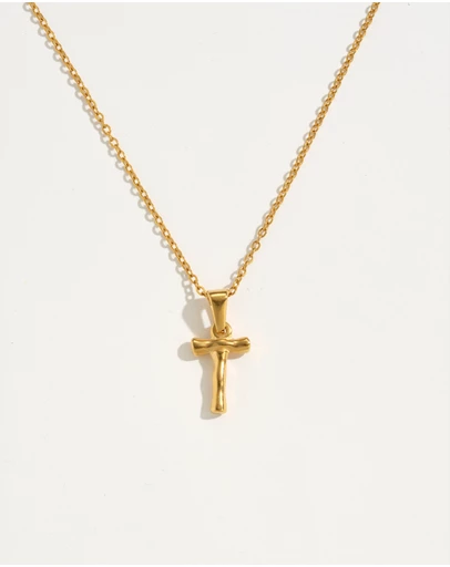 Reliquia Jewellery - T Initial Gold Charm Necklace