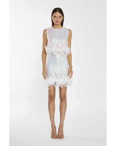 IRIDESCENT SEQUIN WHITE
