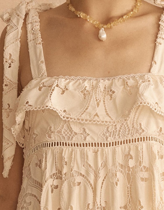 AUR OCEA - Lace Slip Dress
