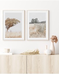 Olive et Oriel - Walk in the Fields Art Print