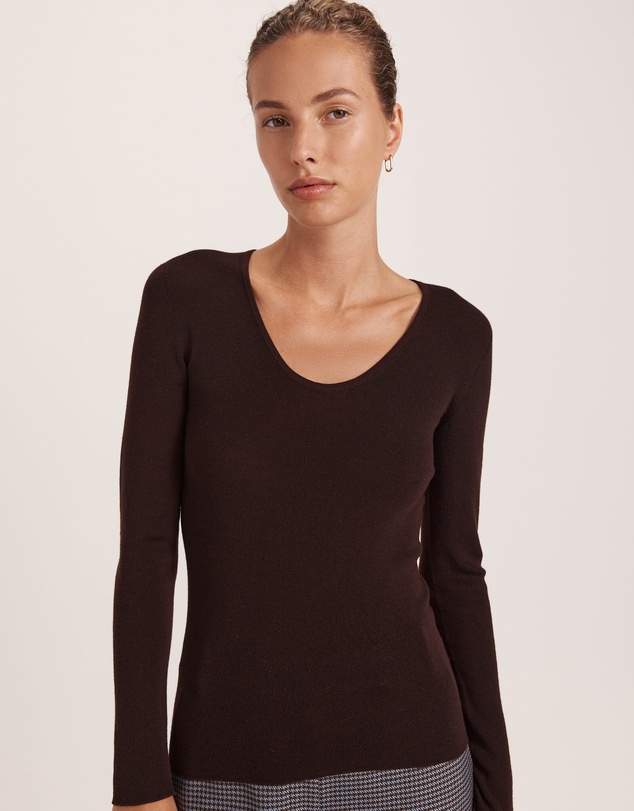 SABA - Janet Merino Wool Scoop Neck Knit