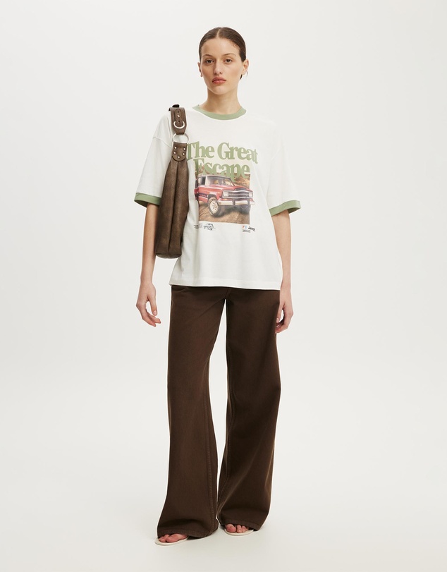 Cotton On - The Lcn Boxy Graphic Tee