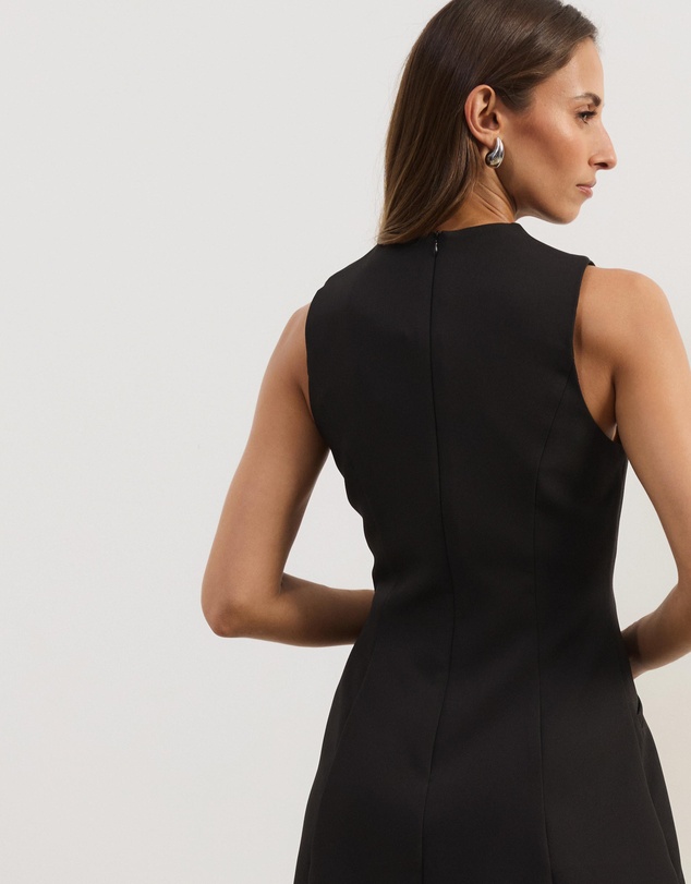 Atmos&Here - Shay Suiting V-Neck Mini Dress