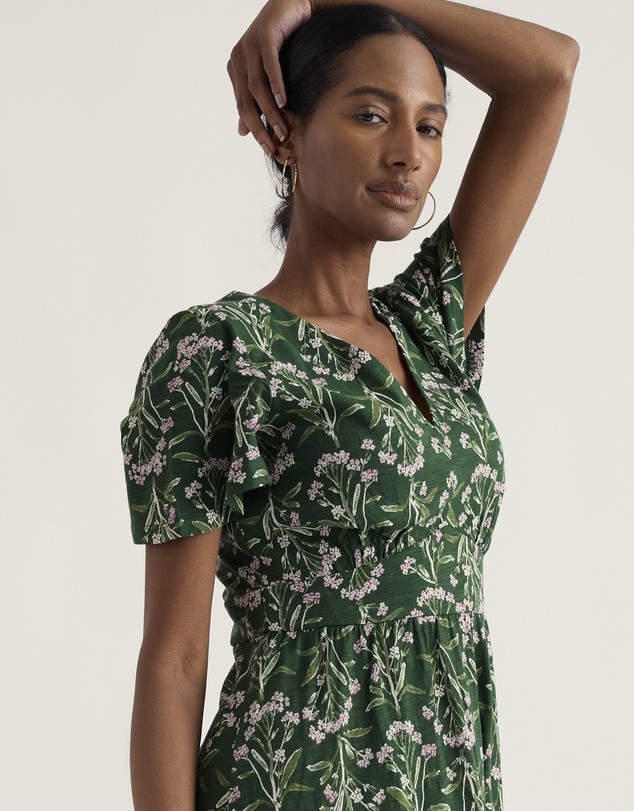 Seasalt Cornwall Green Chateaux Maxi Dress