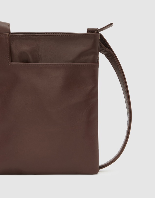 BEE - Merredin Brown Leather Crossbody Bag